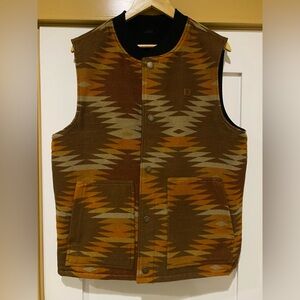 Roark Milford reversible canvas and wool vest